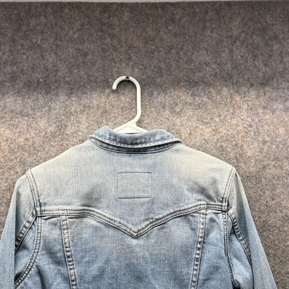 Abercrombie & Fitch Jacket Women Large Ladies Blue Denim Casual Cotton Vtg - Picture 10 of 12